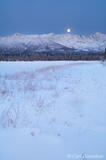 Moonrise over Mentasta Mountains, Wrangell-St. Elias National Pa