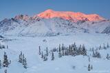 Photo of Mt. Blackburn in winter Wrangell-St. Elias National Par