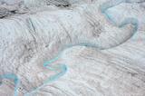 Turquoise glacial stream Root Glacier photo