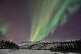 Aurora borealis over Brooks Range in Gates of the Arctic