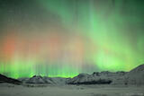 Northern lights over the Wrangell Mountains near McCarthy photo