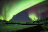 The northern lights and the Alaska Range