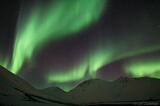 Aurora borealis and Atigun Pass Brooks Range