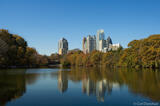 Photo of Atlanta skyline and pond in Piedmont Park