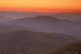 Blood Mountain at sunset, Appalachian Trail.