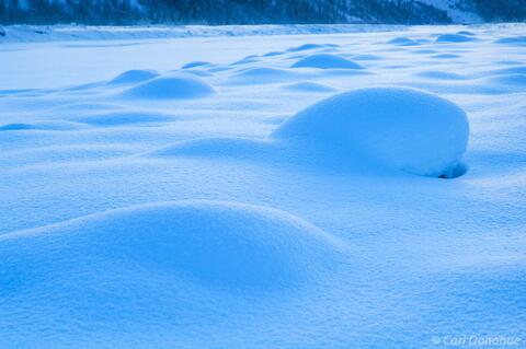 Winter, Kennicott River, Wrangell-St. Elias Park, Alaska