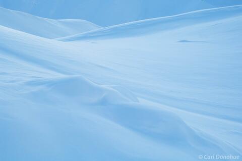 Abstract photo of snow patterns, Wrangell-St. Elias Park, Alaska