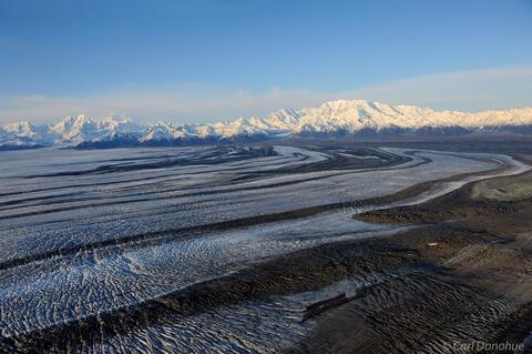 Medial Moraines of Malaspina Glacier photo