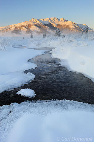 Mt. Margaret, in winter, Denali National Park, Alaska