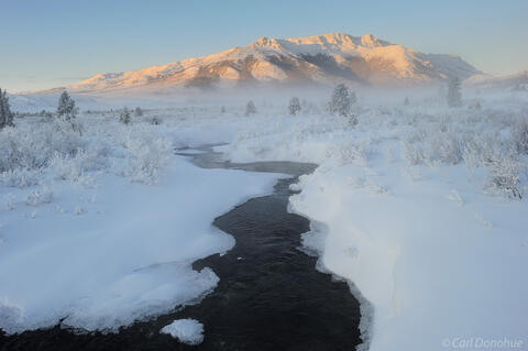 Mt. Margaret, in winter, Denali National Park, Alaska