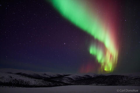 Northern lights photo and the White Mountains