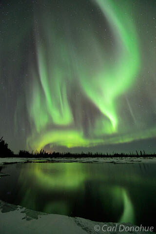 Northern Lights and reflection photo