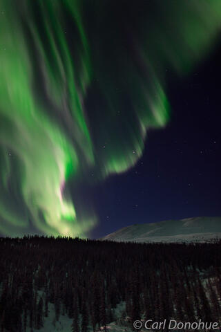 Aurora borealis at Solstice