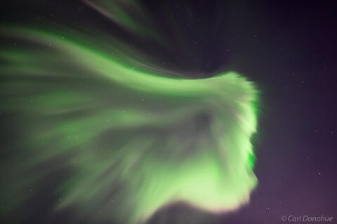 A corona of the Aurora borealis photo