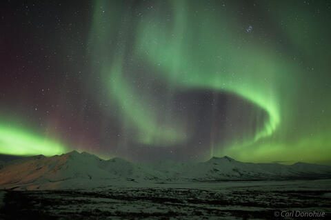 Aurora borealis and Chandalar Shelf Brooks Range