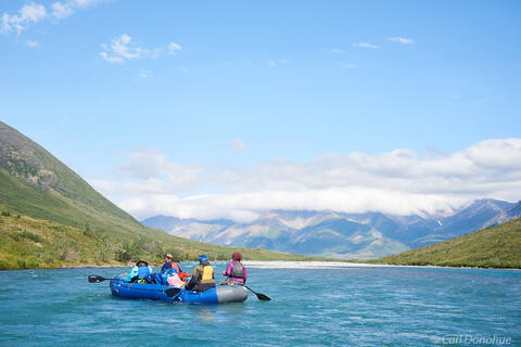 Multiday rafting trip Marsh Fork River, Alaska