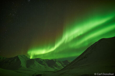 Northern Lights from Atigun Pass, Brooks Range, Alaska