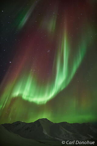 Northern Lights over the Brooks Range, Alaska.