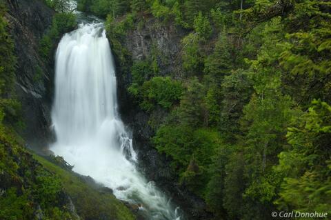 Juneau Falls in Chugach National Forest, Alaska