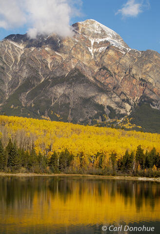 Pyramid Mountain photo, Jasper National Park, Canada.