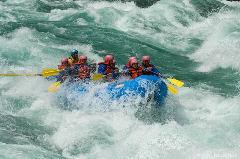 Whitewater rafting trip, Futaleufu River, Patagonia, Chile