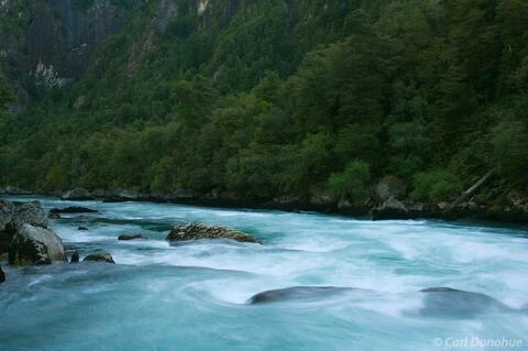 The Andes Mountains and Futaleufu River, Patagonia, Chile