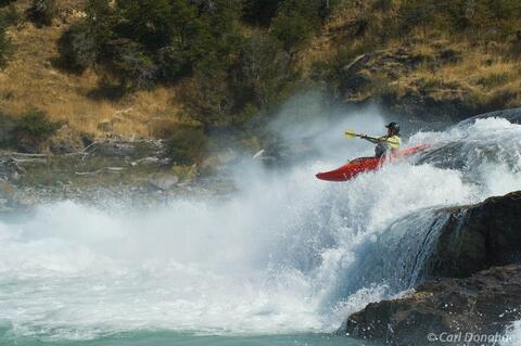 Whitewater kayaking, Baker River, Patagonia, Chile