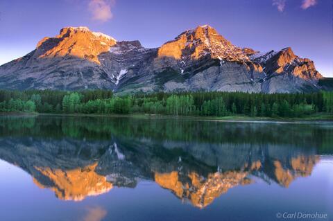 Canadian Rockies. Wedge Pond, and Mt. Kidd Photo