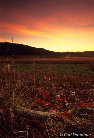 Cades Cove sunset photo, Great Smoky Mountains, Tennessee