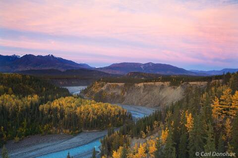 Kuskalana River, sunrise, Wrangell-St. Elias National Park