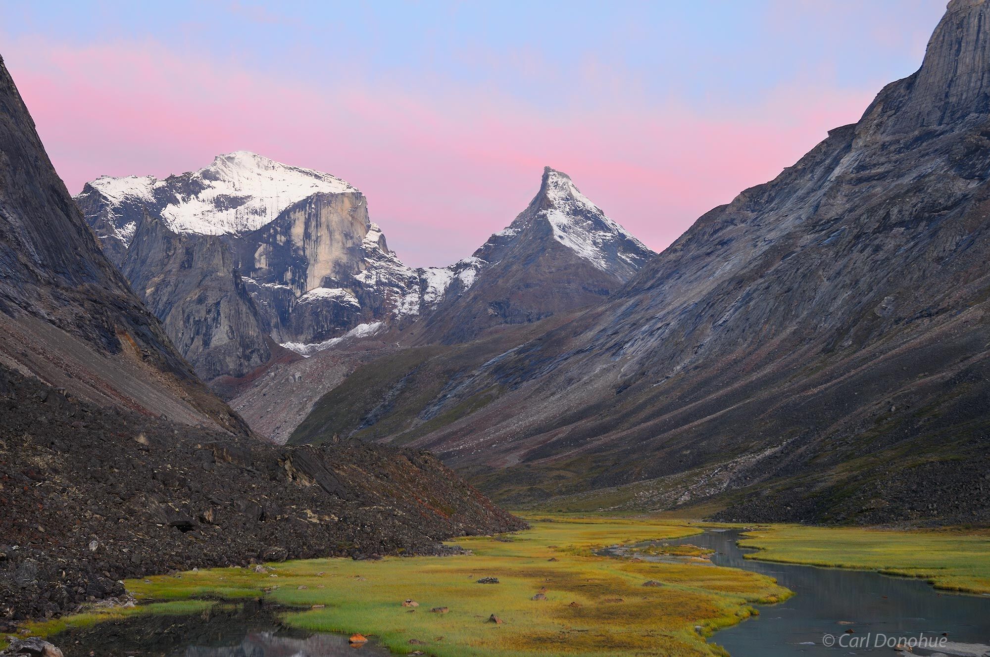 Arrigetch peaks at Sunrise, Gates of the Arctic National Park, Alaksa.