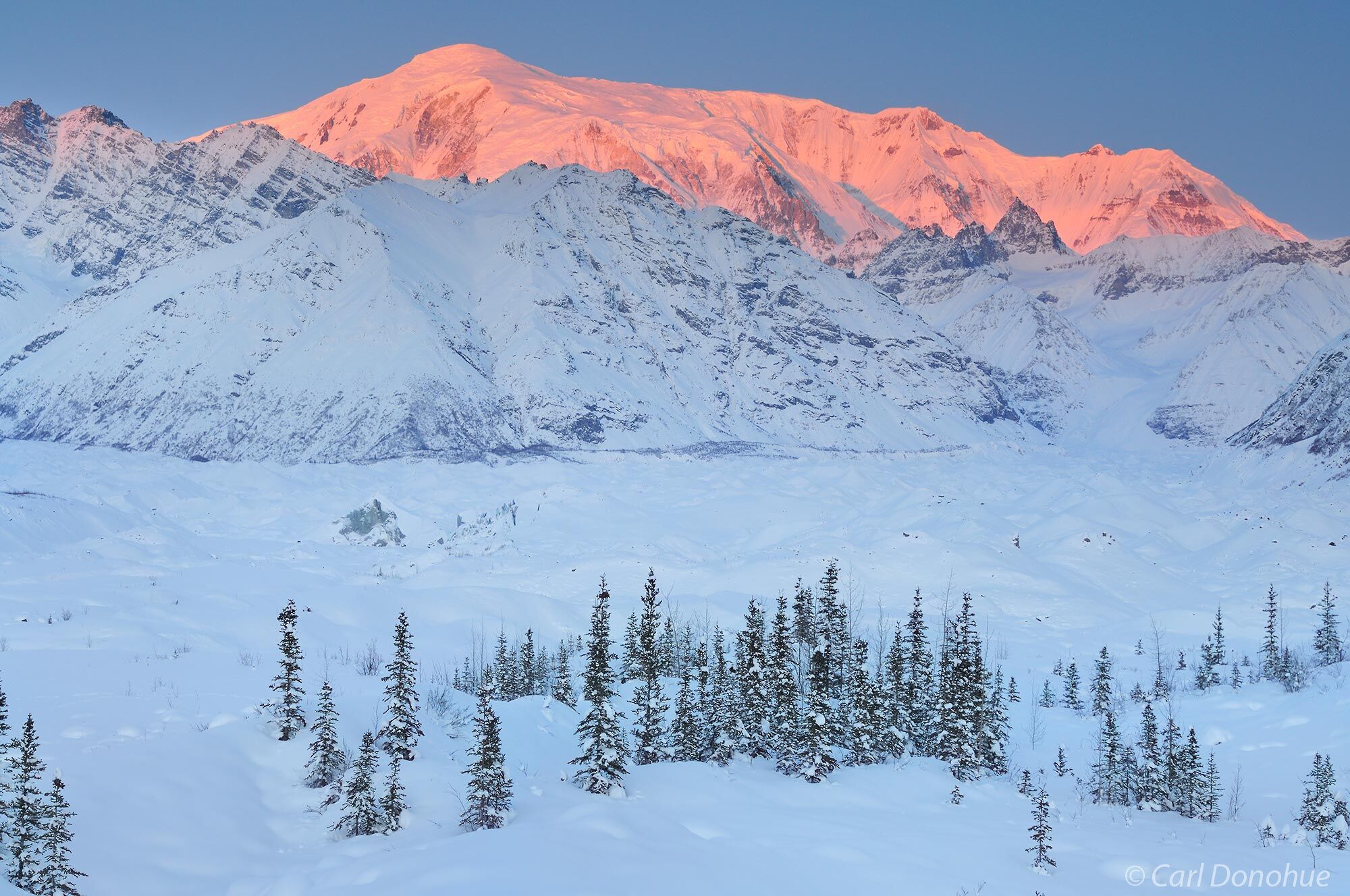 Winter in Wrangell - St. Elias National Park and Preserve, Wrangell Mountains, Mount Blackburn,  Kuskulana River, Winter, Alaska...