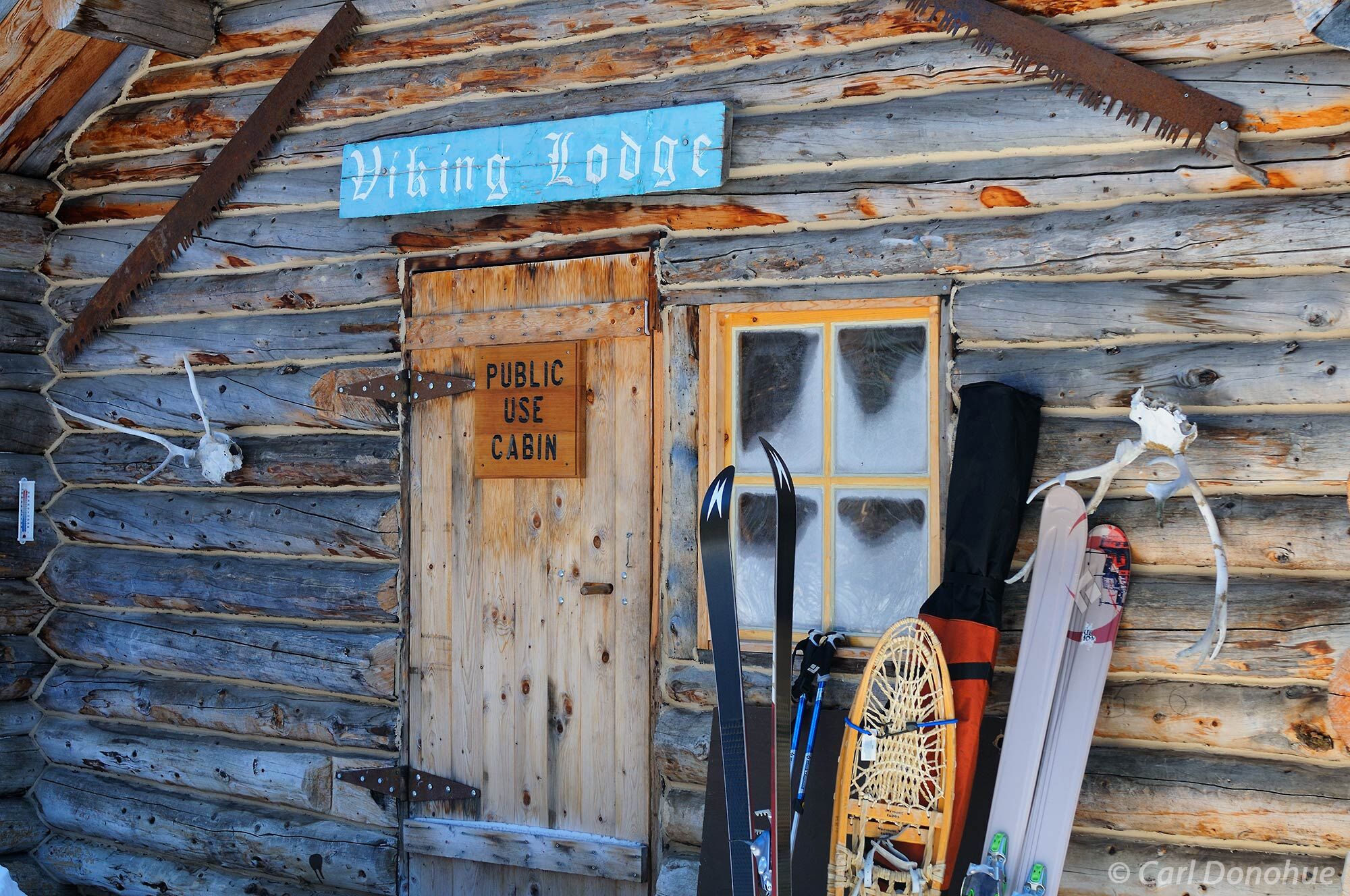 Winter in Alaska. The Viking Lodge Cabin, a public use cabin in Wrangell-St. Elias National Park and Preserve makes a fantastic...