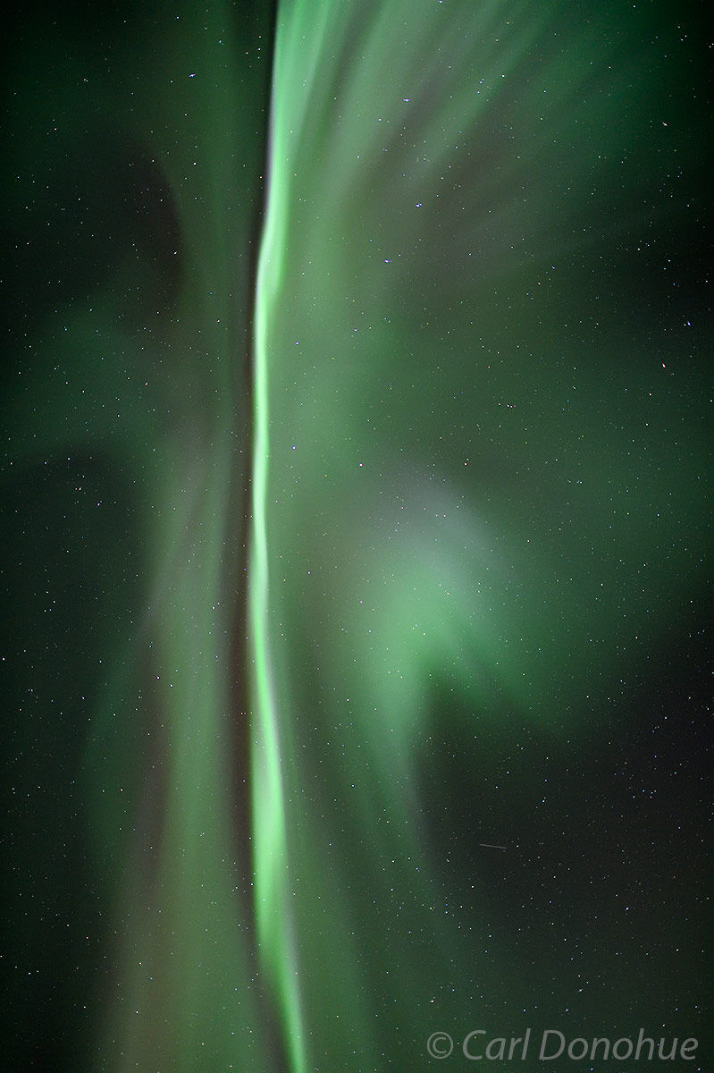 An impressive Aurora borealis corona photo. The corona is the centerpiece of any dramatic aurora borealis display, and always...