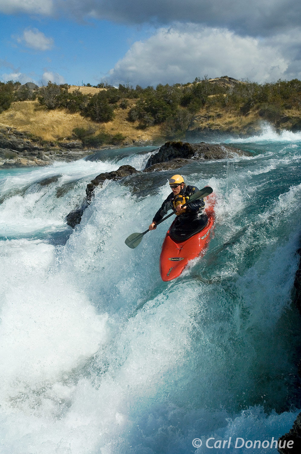 Whitewater kayaking on the Rio Baker, or Baker River, in southern Patagonia, Chile offers some of the best whitewater kayaking...