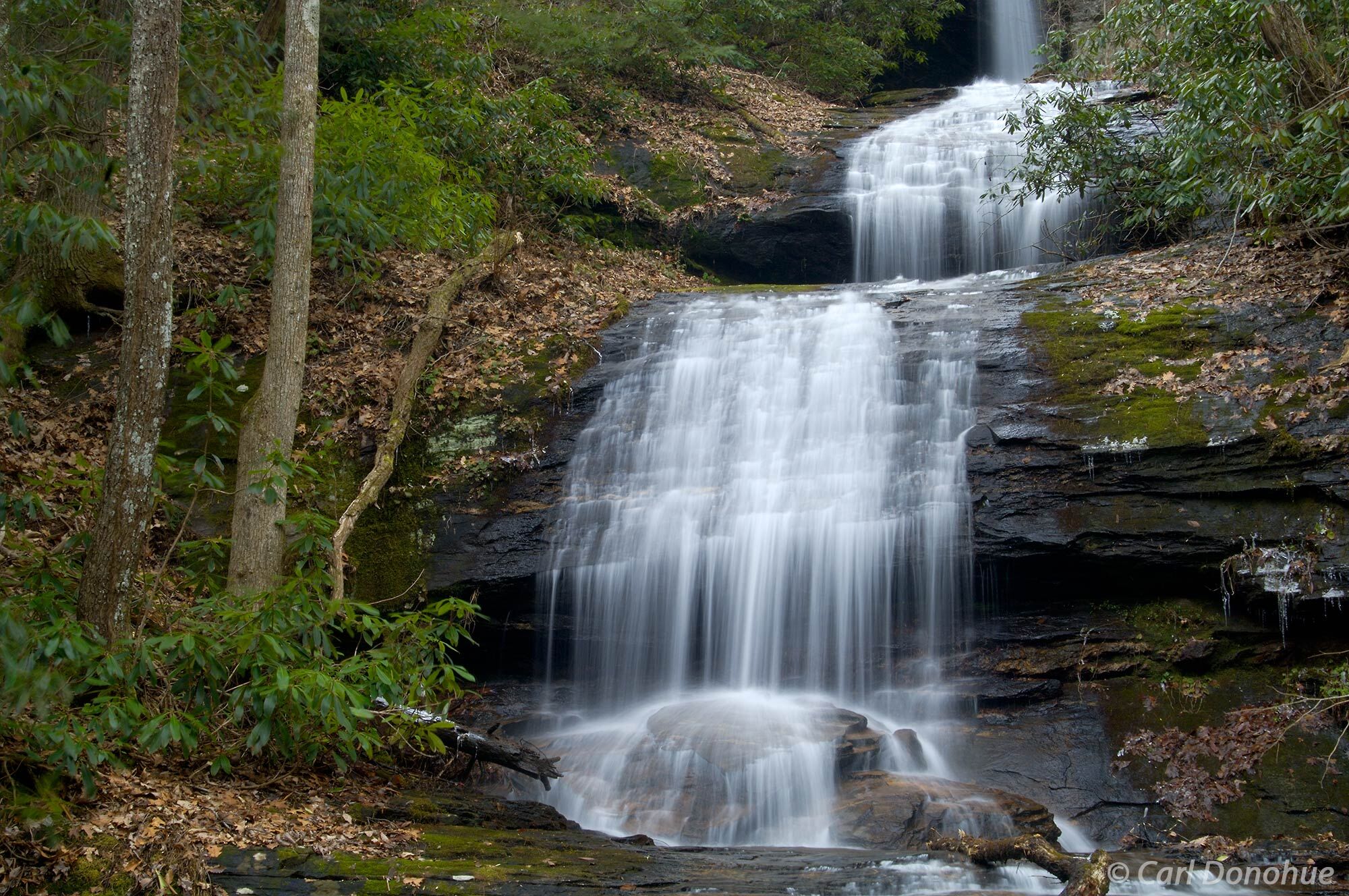 Desoto Falls, Frogtown Creek, near Walesi - Yi, Blood Mountain, Neels Gap,  Lumpkin County, north Georgia Mountains, Georgia.