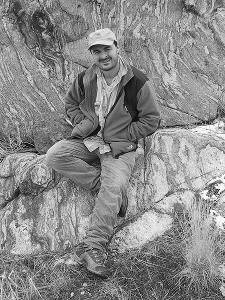 Carl Donohue hiking in Utah.